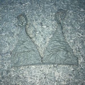 brand new free people grey bralette